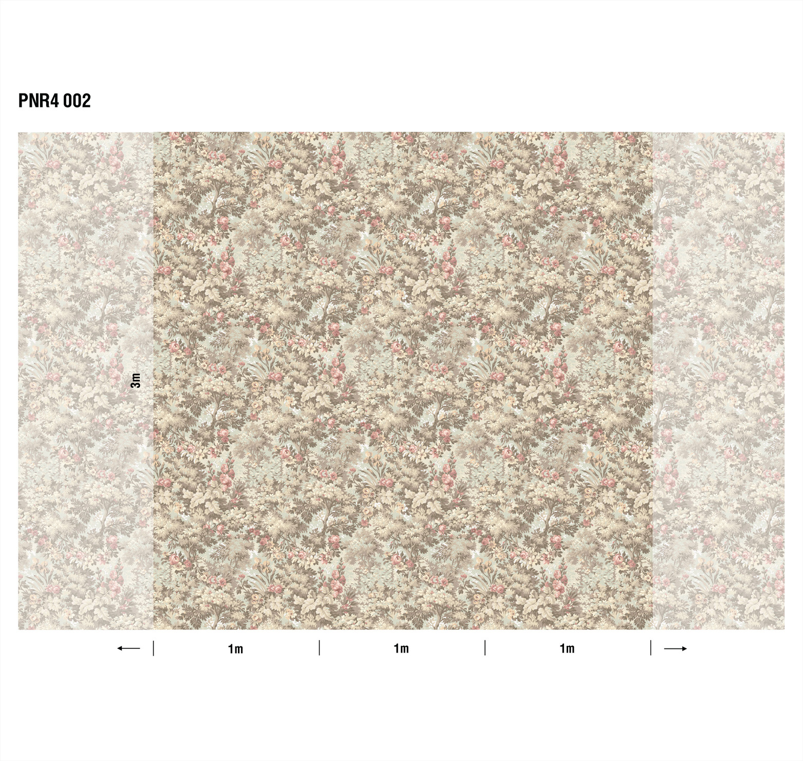 Панно Loymina Панорама Английский сад: панорамный паттерн PNR4 002 3×1 Панно Loymina Панорама Английский сад: панорамный паттерн PNR4 002 3×1